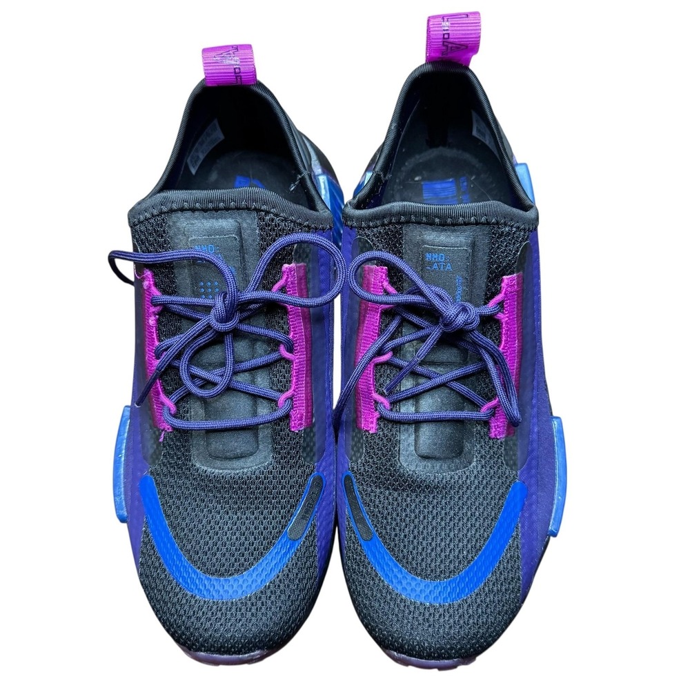 Adidas NMD‎ Flow Shoes Womens Size 6.5 Purple Black Running Sneakers GZ9287